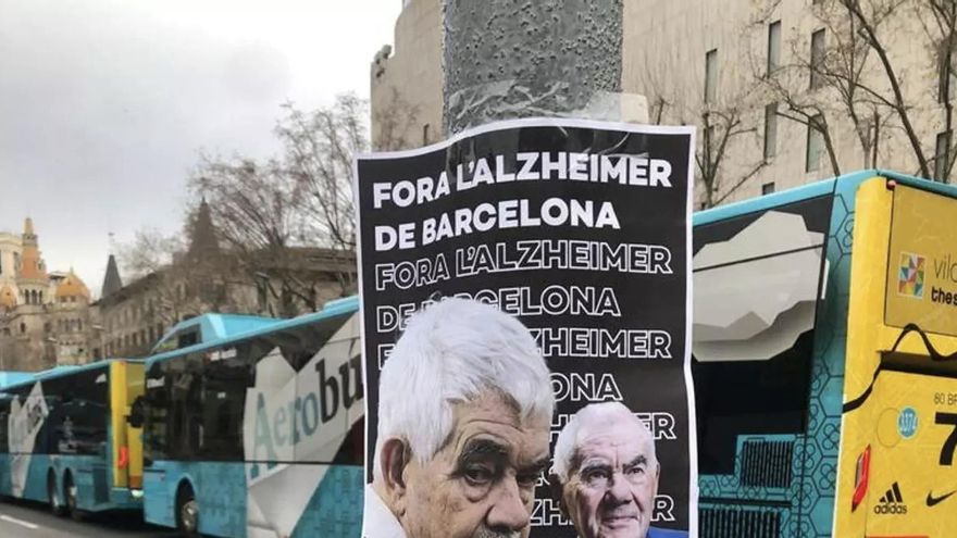 Los carteles contra Ernest y Pasqual Maragall por el Alzheimer salieron de las filas de ERC