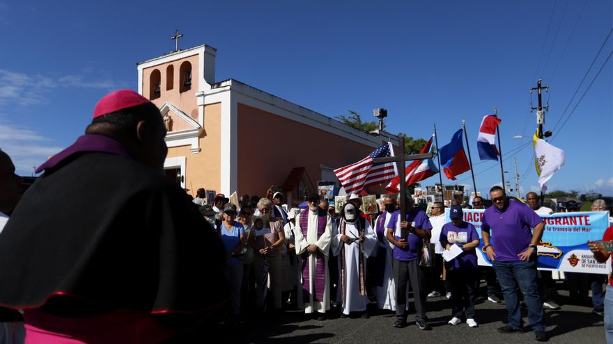 Cientos de personas recuerdan a los migrantes fallecidos en Puerto Rico