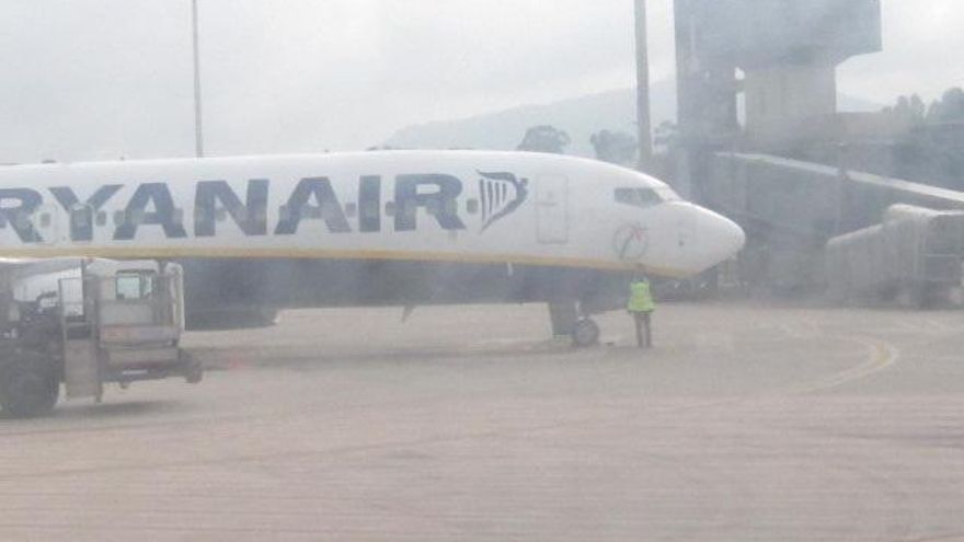 Niebla en el aeropuerto Seve Ballesteros-Santander