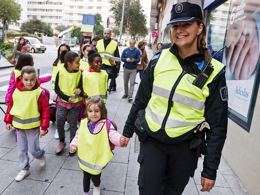 Programa Caminos Escolares Seguros en Santiago de Compostela