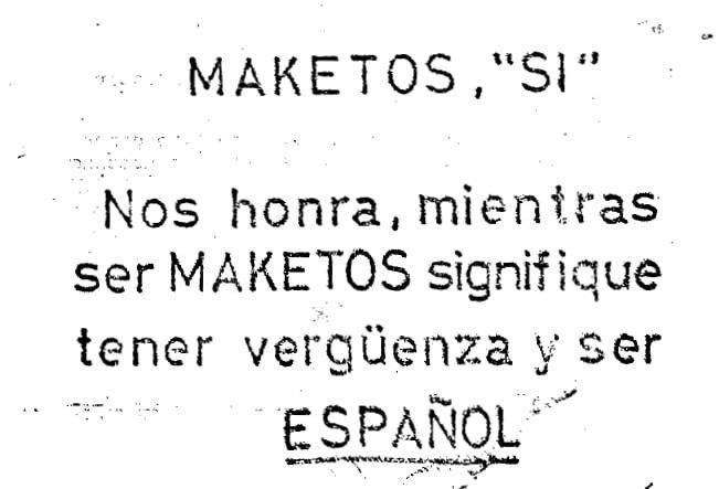 "Nos honra ser maketos"