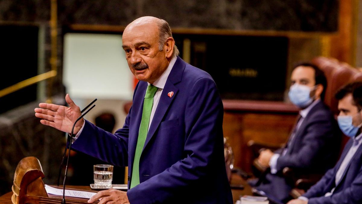 El diputado nacional del Partido Regionalista de Cantabria, José María Mazón, en el Congreso.
