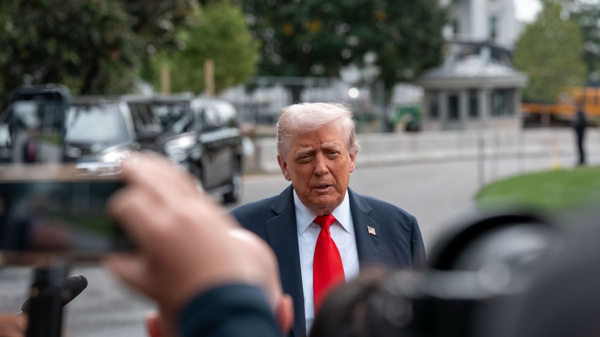 El presidente de EEUU, Donald Trump, antes de iniciar su visita al Reino Unido