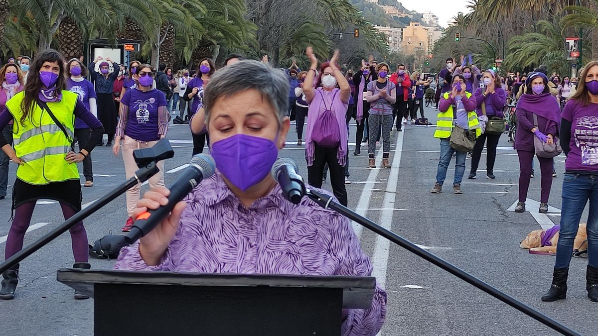 Lectura del manifiesto de la Coordinadora 8 de marzo
