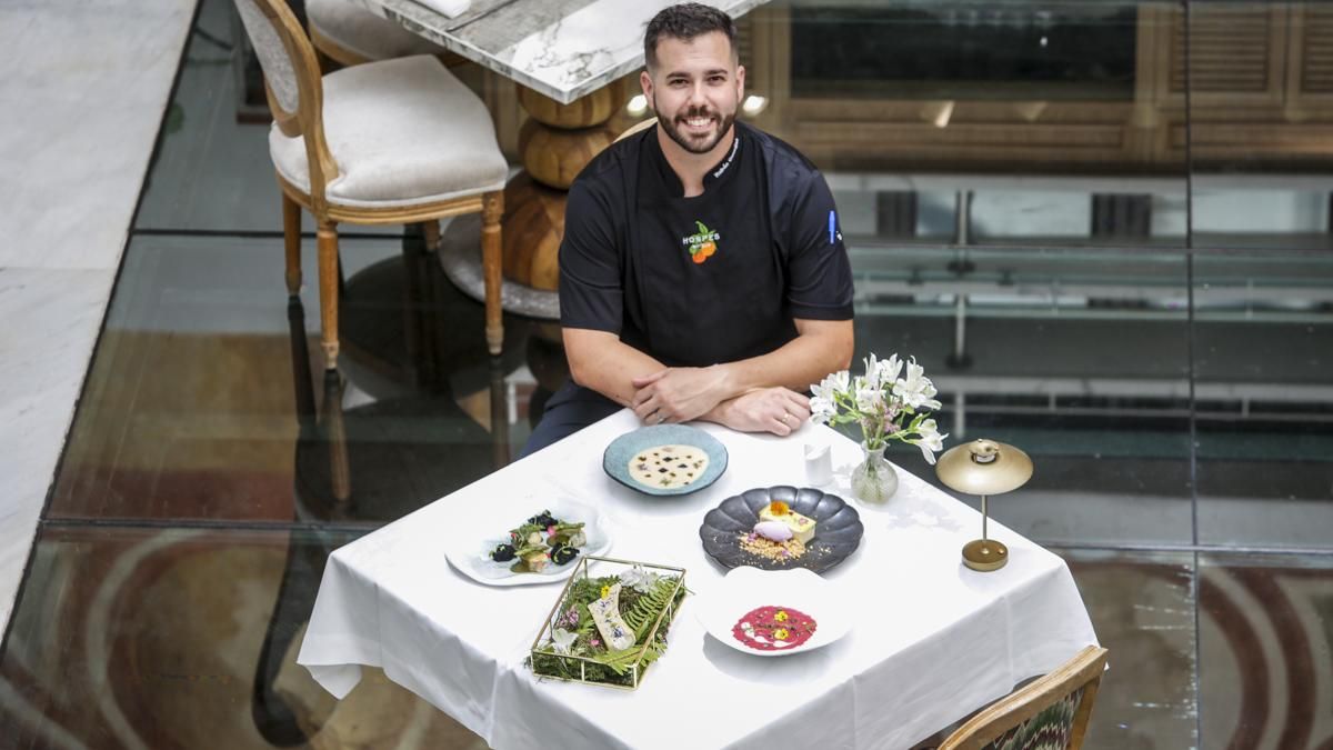Presentación de la nueva carta del chef Rubén González en el hotel Hospes El Bailío