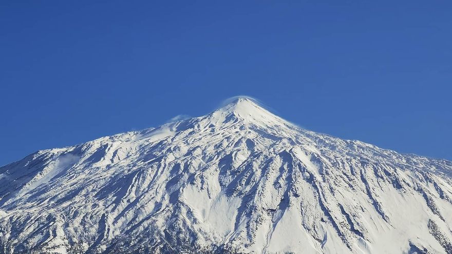 Emilia deja medio metro de nieve en Tenerife: no nevaba así desde 2016