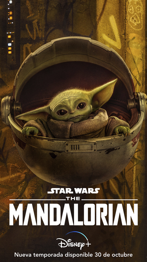 Baby Yoda, en un póster de 'The Mandalorian'
