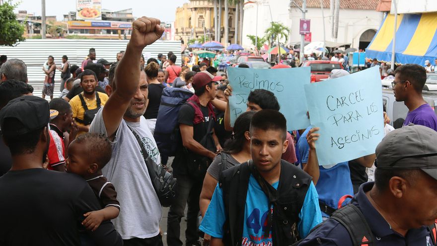 Migrantes en el sur de México denuncian acoso de la Policía previo a protesta