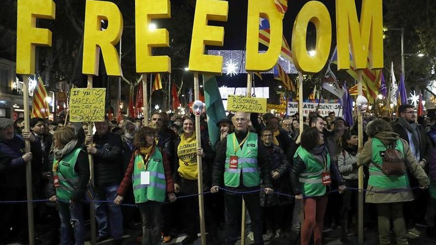 Arranca la manifestación unitaria del independentismo en Barcelona