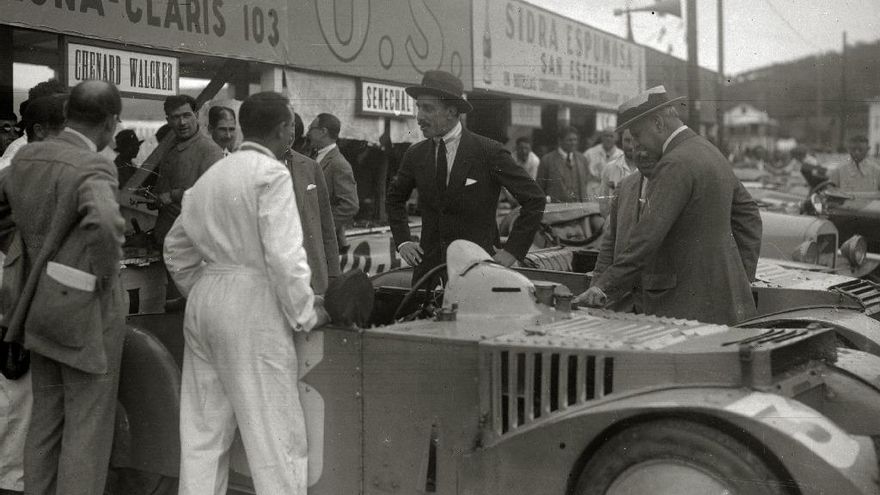 Donostia fue capital del motor en 1926: Alfonso XIII, Primo de Rivera y 100.000 aficionados en el Circuito de Lasarte