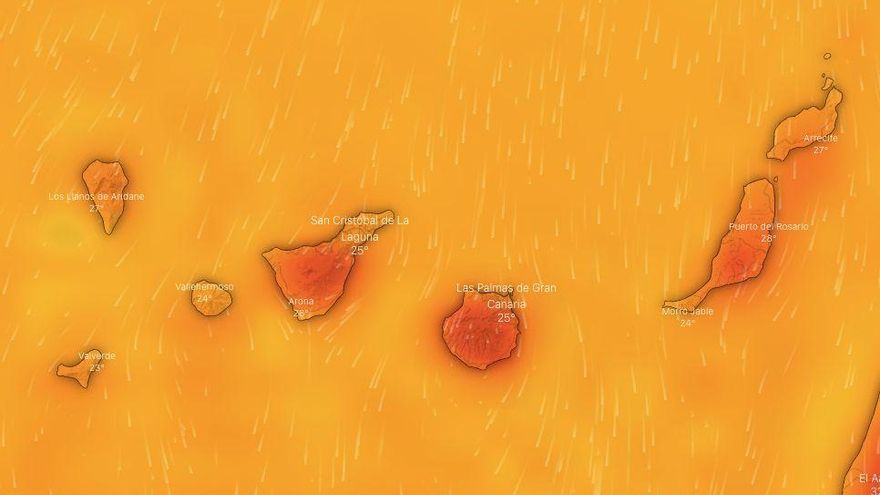 Vuelven a Canarias los avisos rojos, amarillos y naranjas por calor