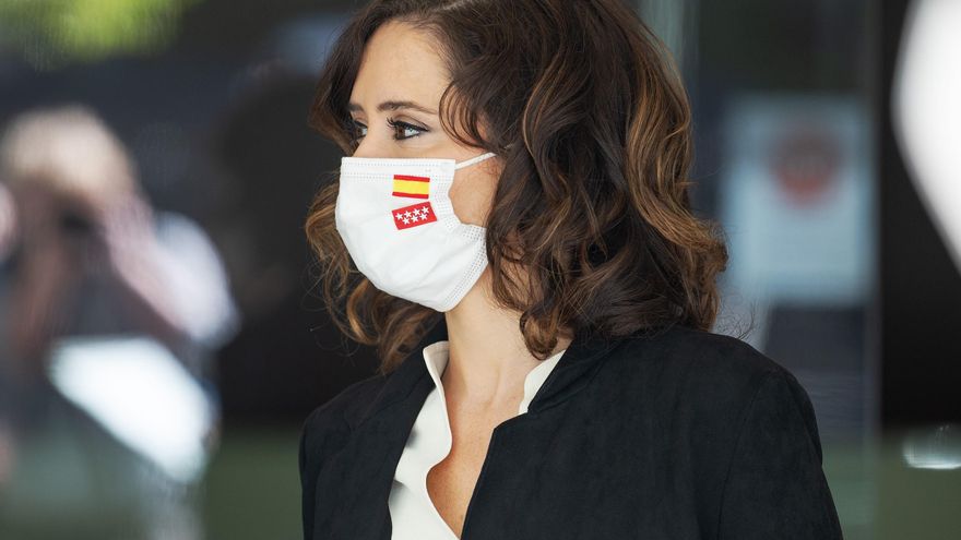 La presidenta de la Comunidad de Madrid, a su llegada a la sede de Council on Foreign Relations