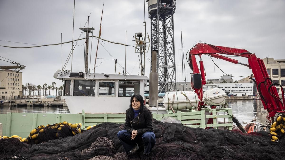 Caparrós y las redes de tela en la Barceloneta