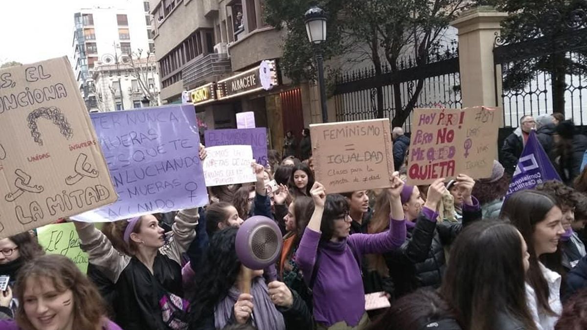 Manifestación del 8M en Albacete.