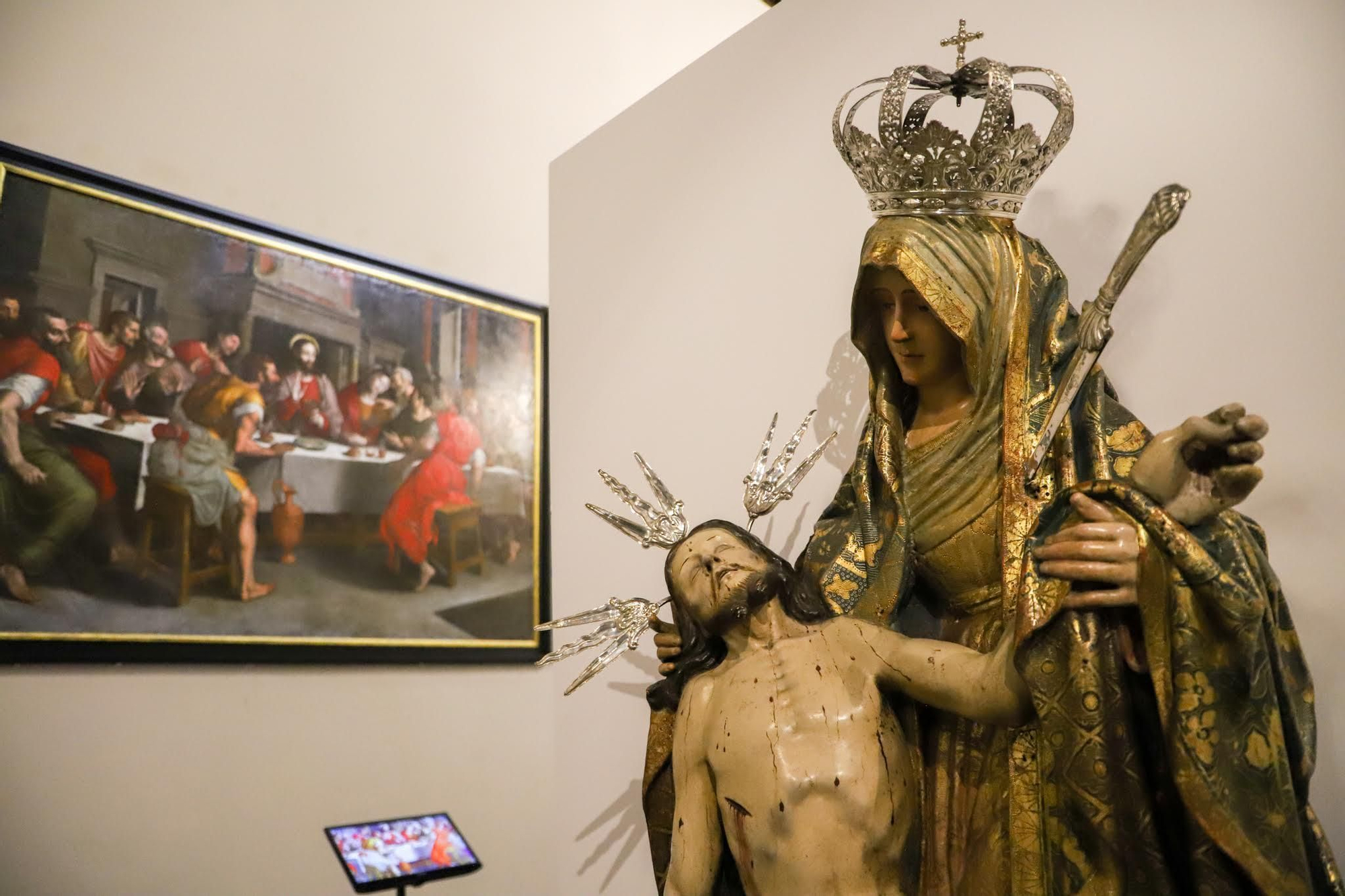 El ciclo de exposiciones temporales ‘La Palma, encrucijada de arte sacro’ se muestra en la iglesia de Santo Domingo.