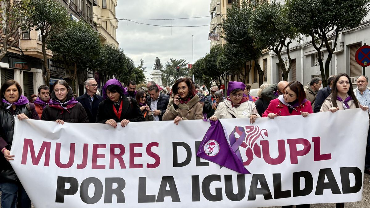 UPL en la manifestación del 8M.