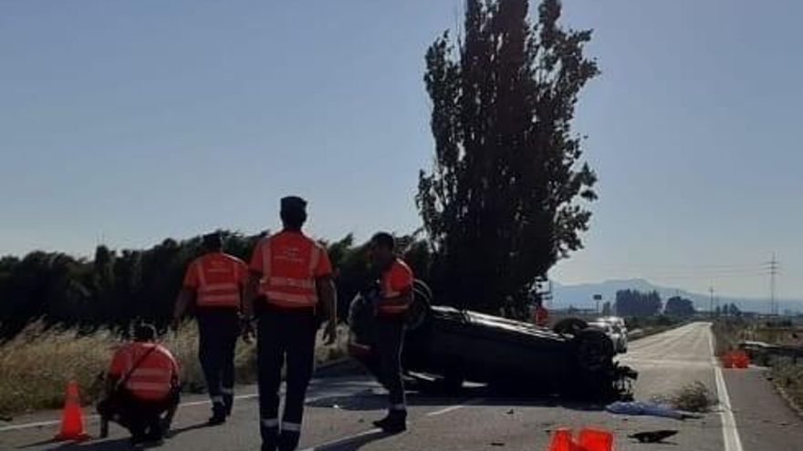 Detienen en Navarra a un hombre por conducir sin carnet y sufrir un accidente de coche en el que una joven ha fallecido
