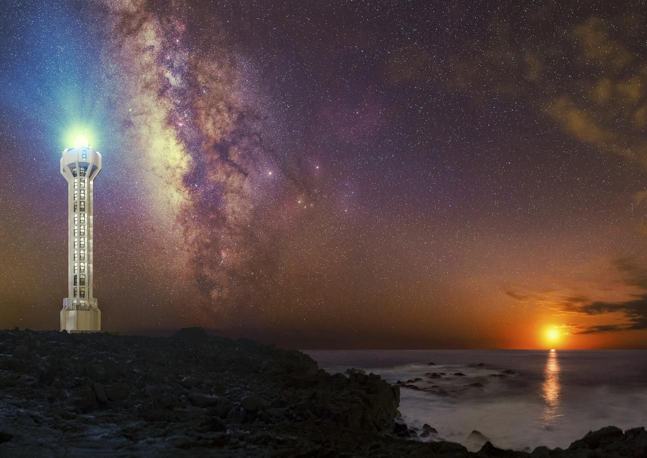 En la modalidad de 'Paisaje astronómico desde La Palma'  el tercer premio ha sido para Alexis Javier Acosta, con 'Luz de Luna'.
