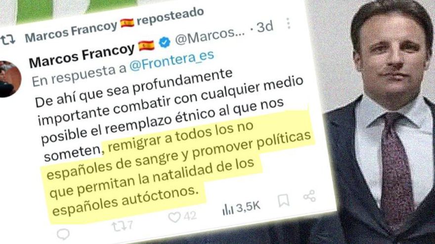 Vox Aragón da marcha atrás y destituye como asesor en las Cortes al alto cargo que lanzó mensajes nazis y racistas en X