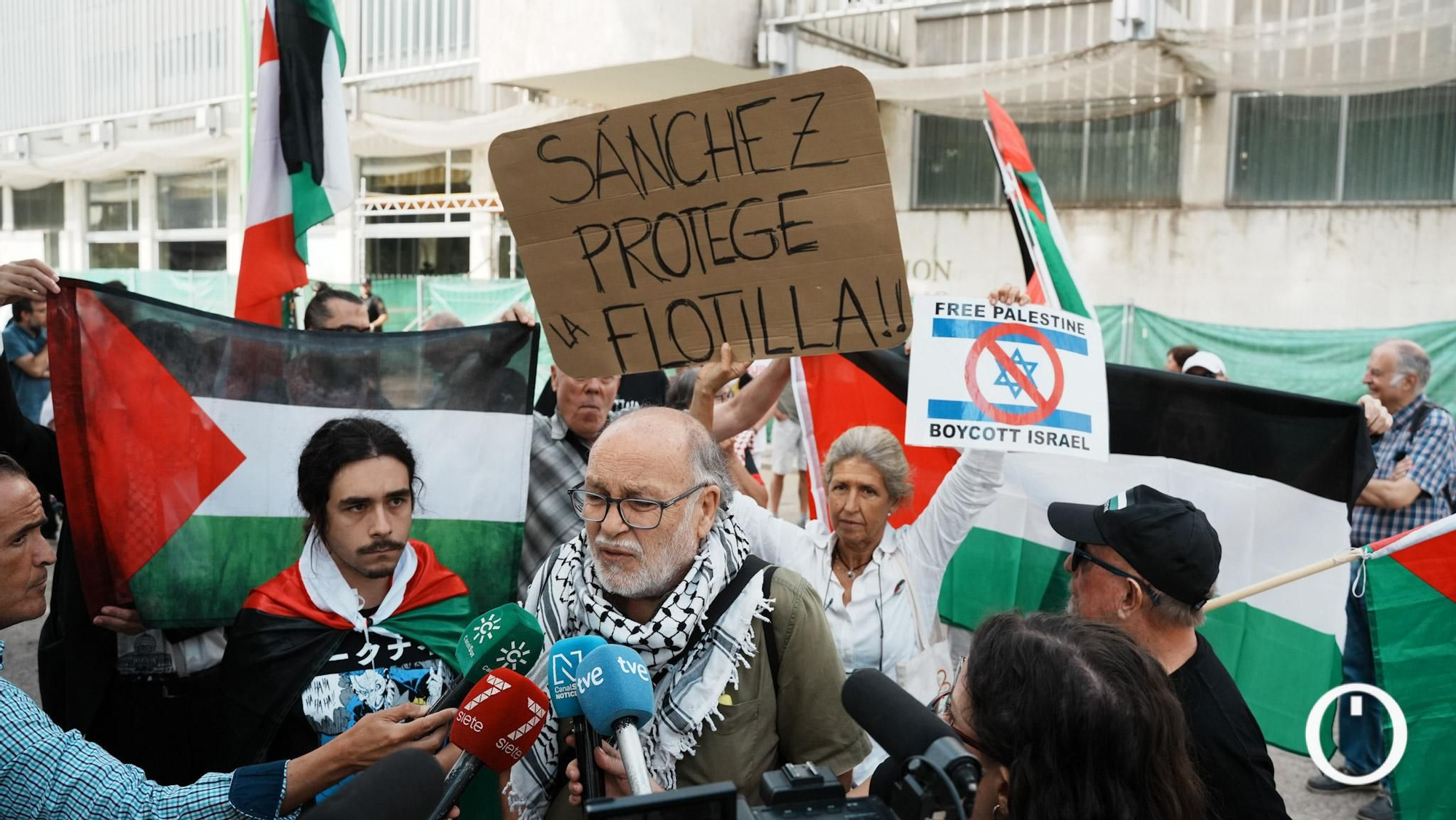 Concentración de las iniciativas solidarias con Palestina de Córdoba.