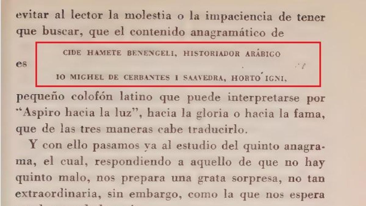 Anagrama Hamete y Cervantes REC