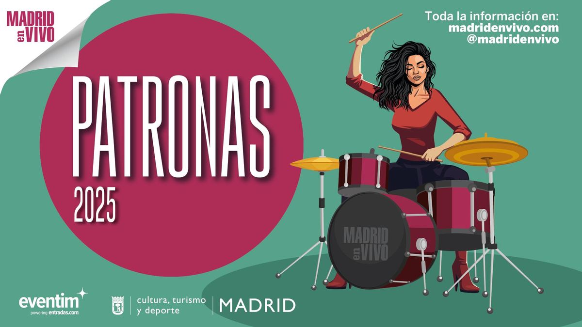 Cartel del ciclo de conciertos 'Patronas' 2025