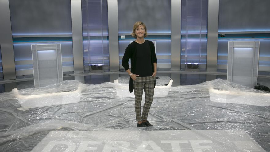 María Casado en el plató del Debate a 5