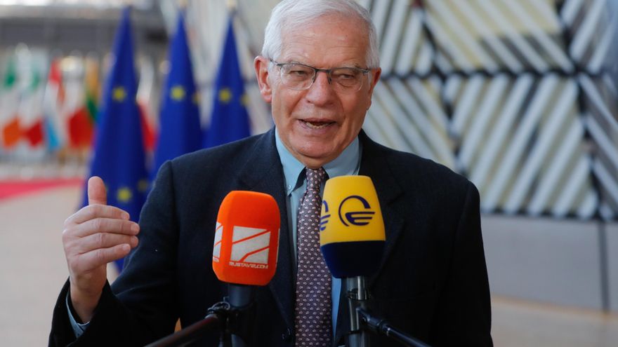 El alto representante de la UE para Asuntos Exteriores, Josep Borrell, este lunes en Bruselas. EFE/EPA/STEPHANIE LECOCQ