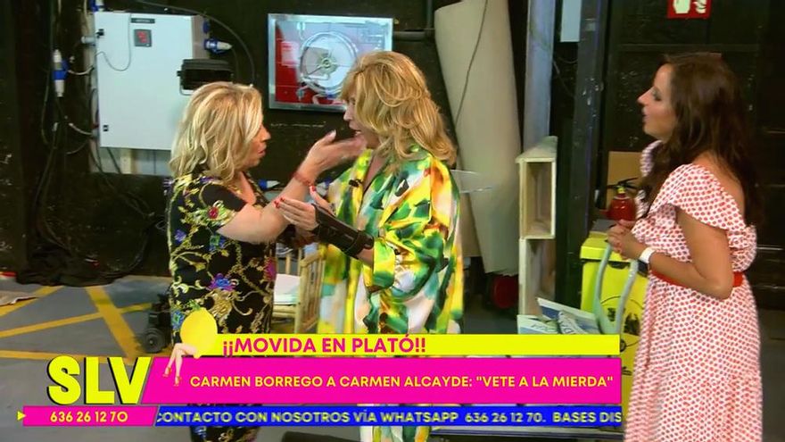 Carmen Borrego mandó "a la mierda" a Alcayde por su ironía en 'Sálvame': "Si eres cómica te vas al circo"