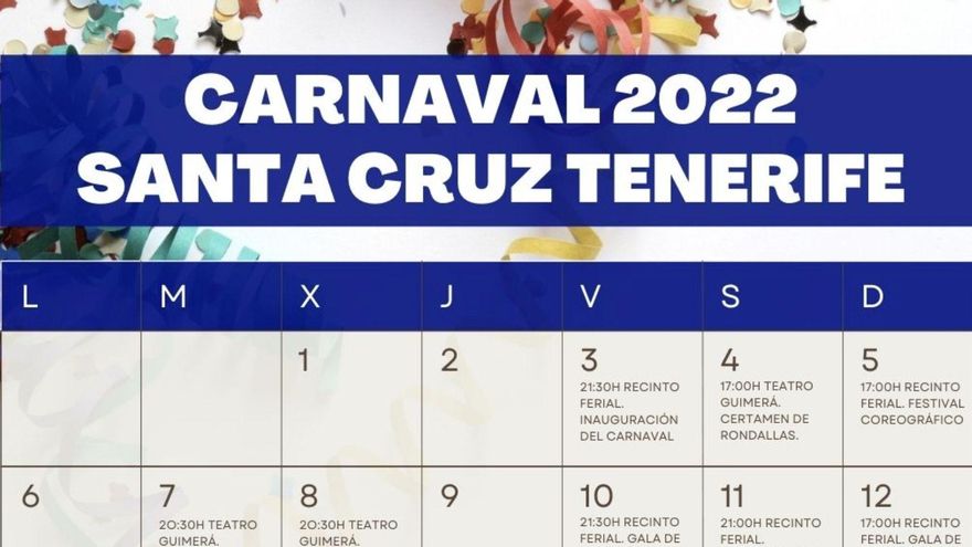 Calendario del Carnaval de Santa Cruz de Tenerife: fecha y hora de los actos más esperados