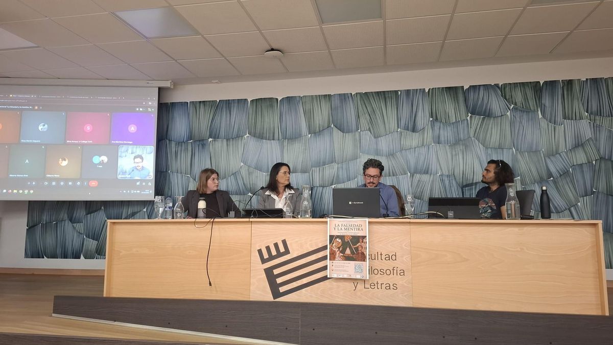 Una de las sesiones del Congreso Internacional sobre 'Falsedad y mentira', celebrado en la ULE.