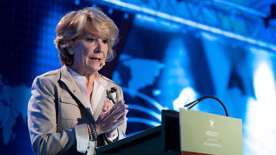 La expresidenta de la Comunidad de Madrid, Esperanza Aguirre.