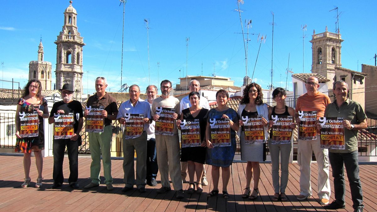 La manifestación del 9 d'Octubre reivindicará la "dignidad" del 'País Valencià'