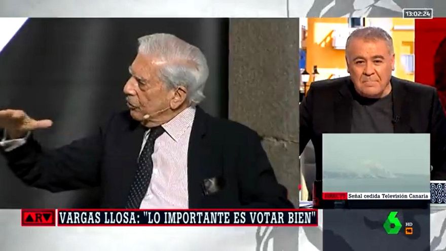 Ferreras responde a Vargas Llosa: "Él decide qué es votar bien. O algún empresario o militar"