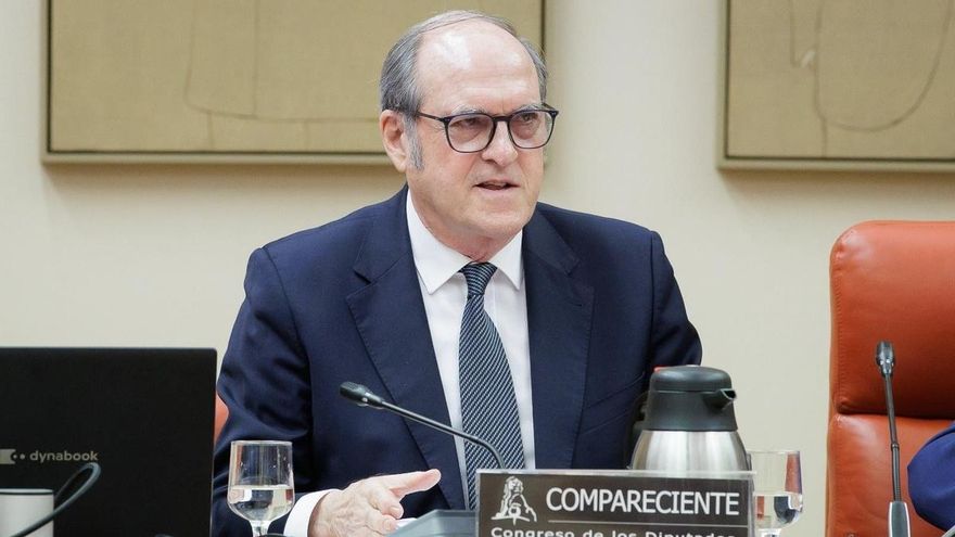 El Defensor del Pueblo, Ángel Gabilondo, durante la comparecencia en la Comisión Mixta del Congreso a 19 de mayo de 2026 (Madrid).