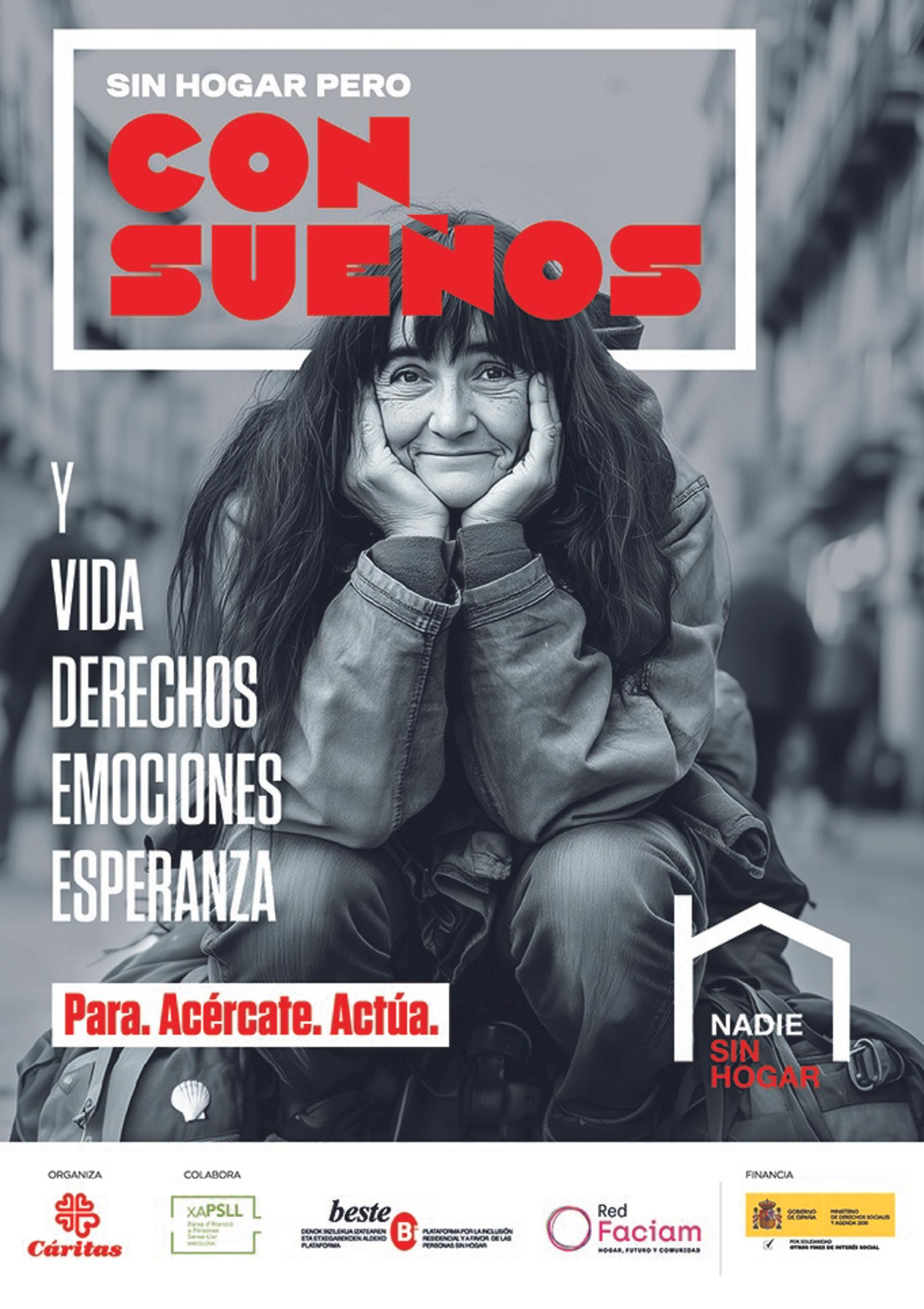 Cartel de la marcha convocada por Cáritas Diocesana de Canarias.