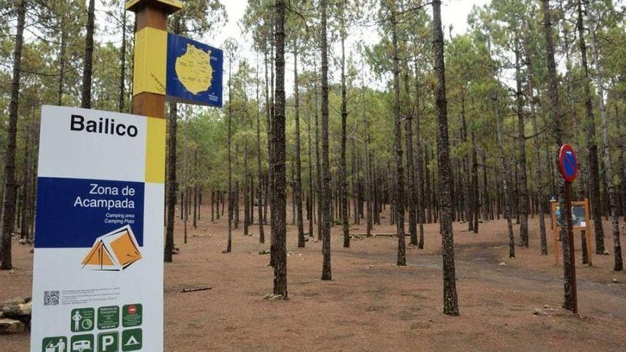 Zona de acampada en Gran Canaria