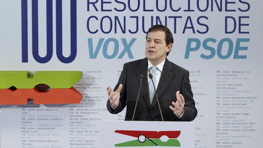 Mañueco insiste en un "compromiso de 4 años" si tiene que pactar para poder gobernar y arremete contra la pinza PSOE-Vox