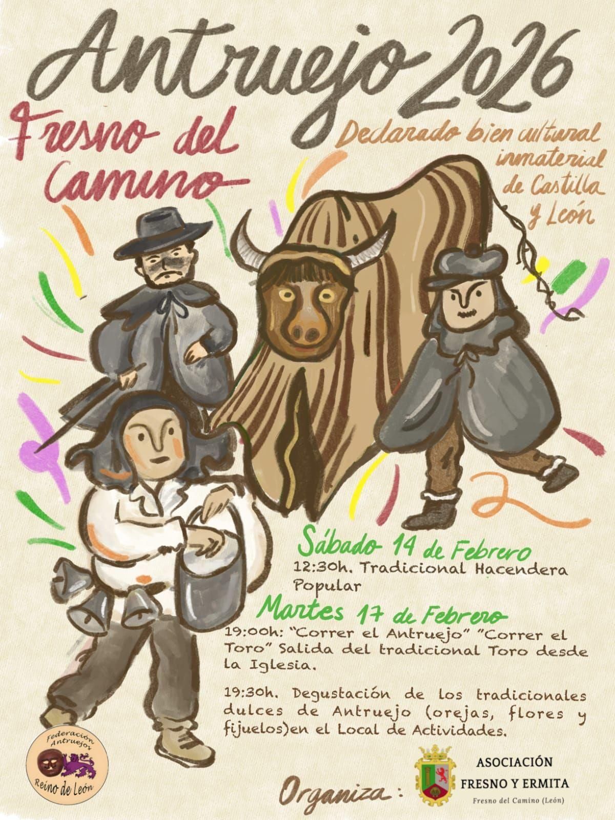 Programación del antruejo de Fresno del Camino.