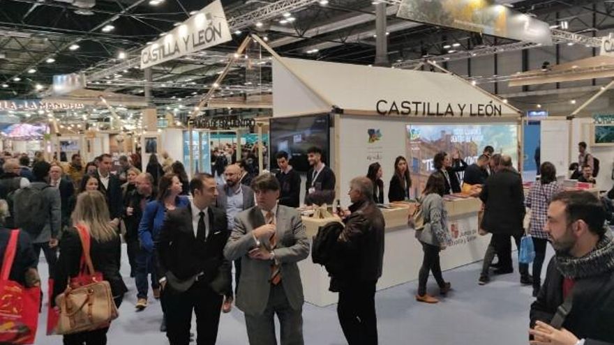 Imagen del punto central del stand de la Junta de Castilla y León.