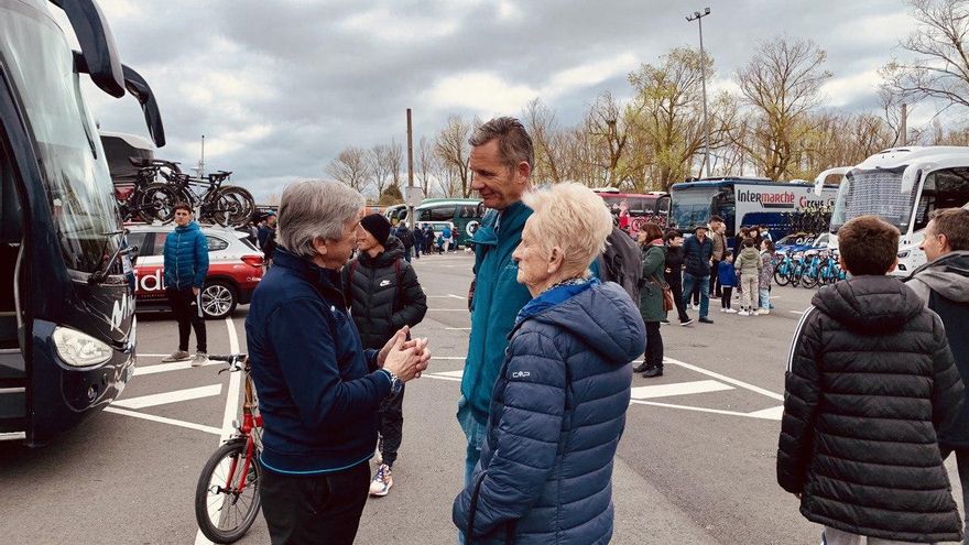 Urdangarin, con Unzúe en Vitoria