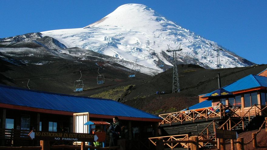 Cerca de la cima en el Vocán Osorno.
