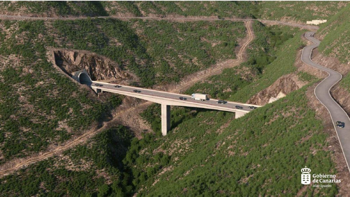 Infografía Viaducto La Palma.