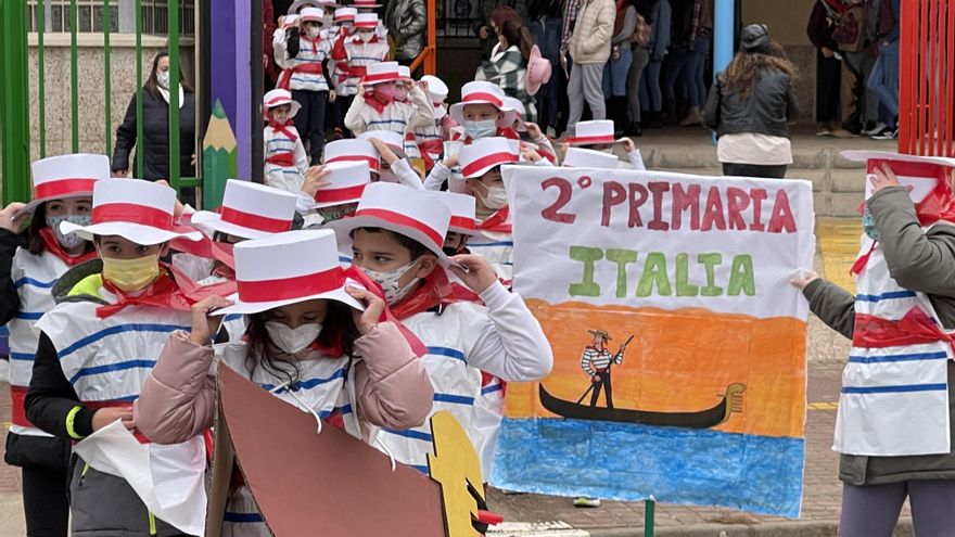 Los colegios anticiparon el Carnaval el viernes, como en Malagón (Ciudad Real)