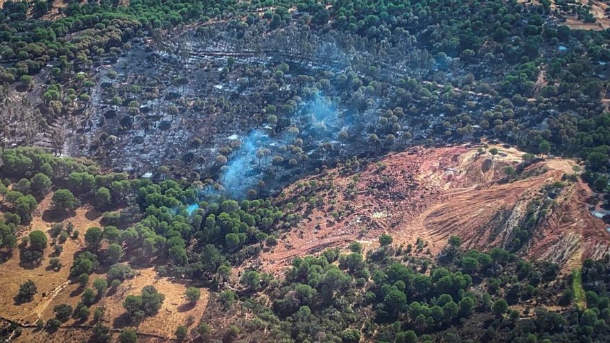 Avanzan en el control del fuego en Huelva, que registra pequeñas reproducciones