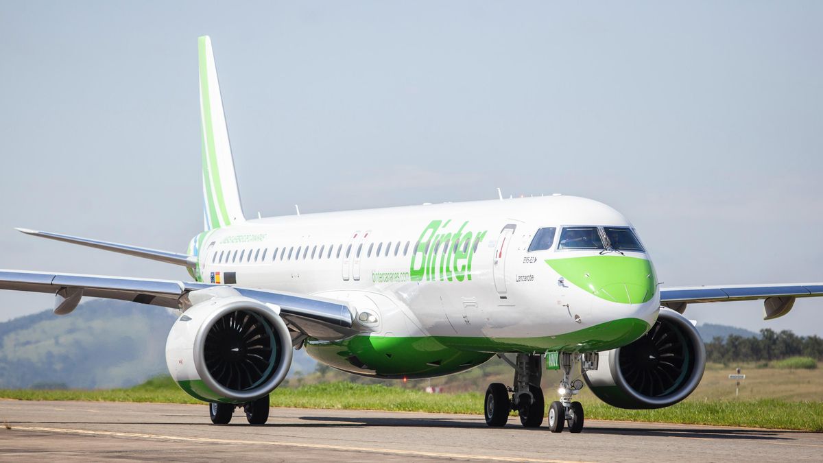Avión de Binter.