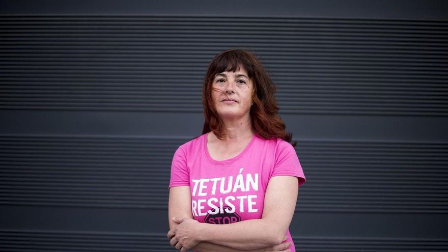 Isabel está acusada de delitos de resistencia y lesiones cuando intentaba parar un desahucio. / Fernando Sánchez