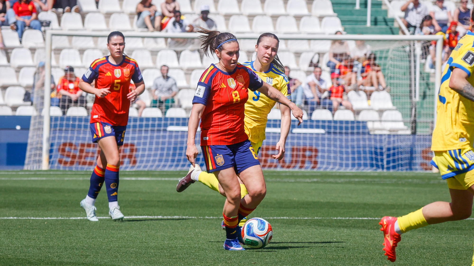 El partido de la selección femenina España - Ucrania