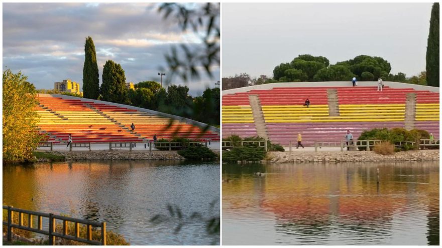 Um grupo de extrema direita pinta de vermelho as arquibancadas de um parque de Madri e, uma semana depois, voltam a ser republicanos.