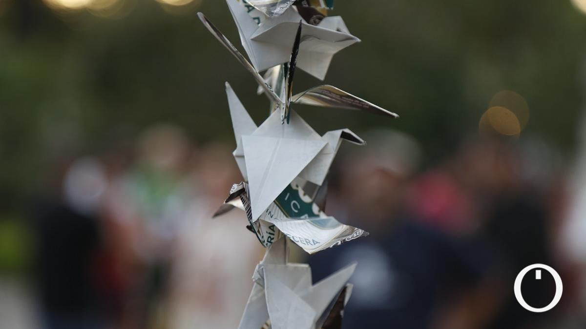 Concentración por el 77 aniversario del lanzamiento de las bombas atómicas sobre Nagasaki e Hiroshima